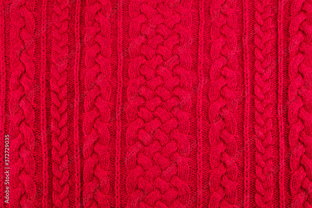 background texture red knitting cable rib pattern background texture red knitting cable rib pattern