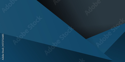 Abstract background dark blue with 3d triangle elements 