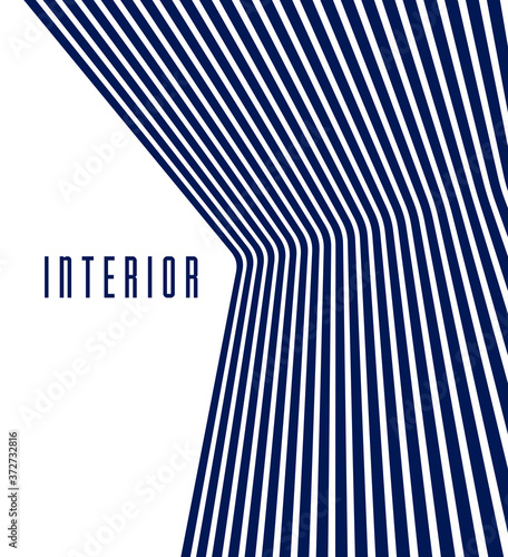 Geometric backgrounds with minimal parallel 3D lines vector abstract illustration, dimensional design cool element, funky style layout for ads posters banners and covers.