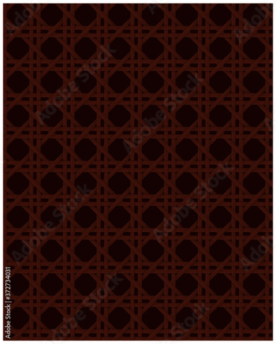 Darl natural cane webbing effect seamless pattern burgundy background