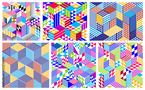 Seamless isometric rhombus ...