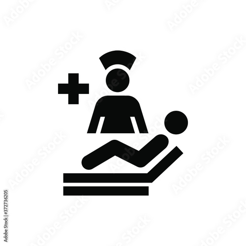 Patient and Sick icon set. Hospital Clinic Medical Healthcare Doctor Nurse Icon Symbol.