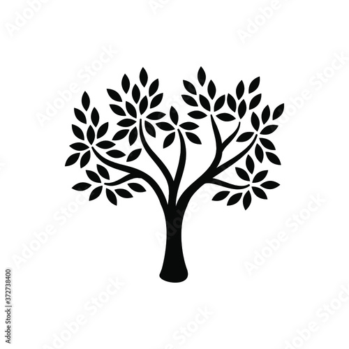 Plant and tree icons set vector. Forest elements.