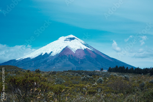 Mount Cotopaxi in ecuador 