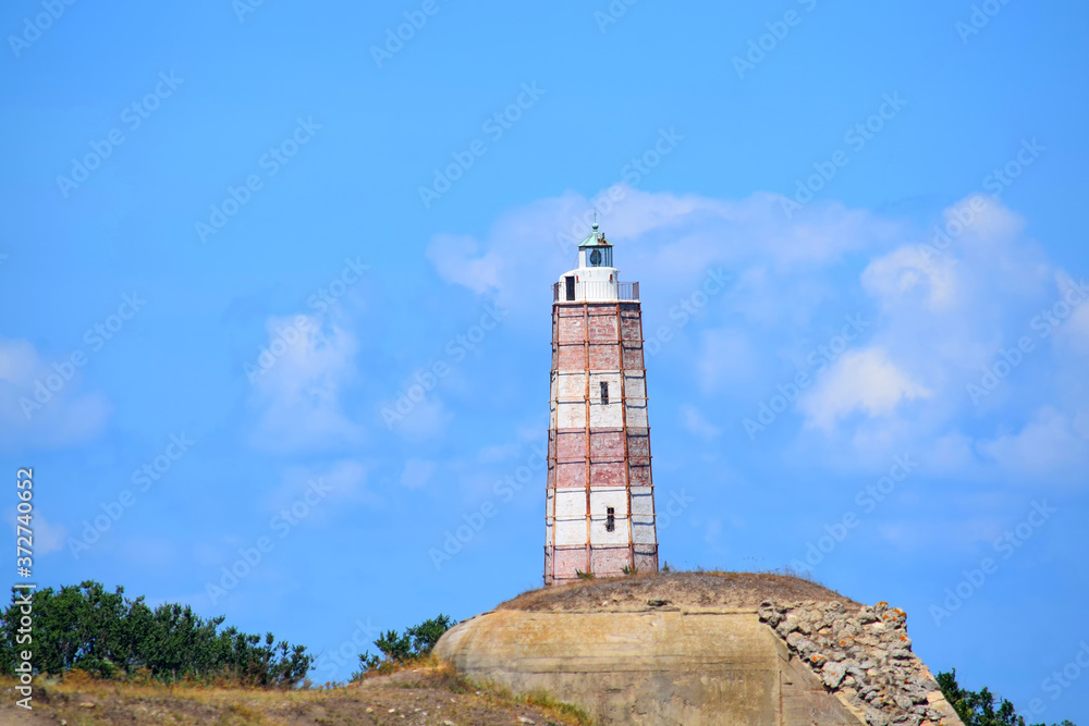 Shabla Lighthouse Portrait in Bulgaria Touristic Attraction