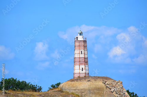 Shabla Lighthouse Portrait in Bulgaria Touristic Attraction