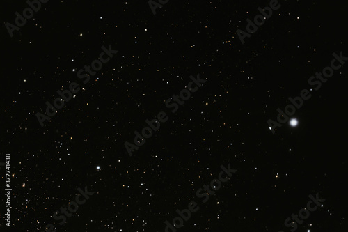 Beautiful starry night sky  many stars and constellations
