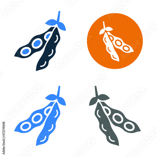 Peas icon, vector graphics
