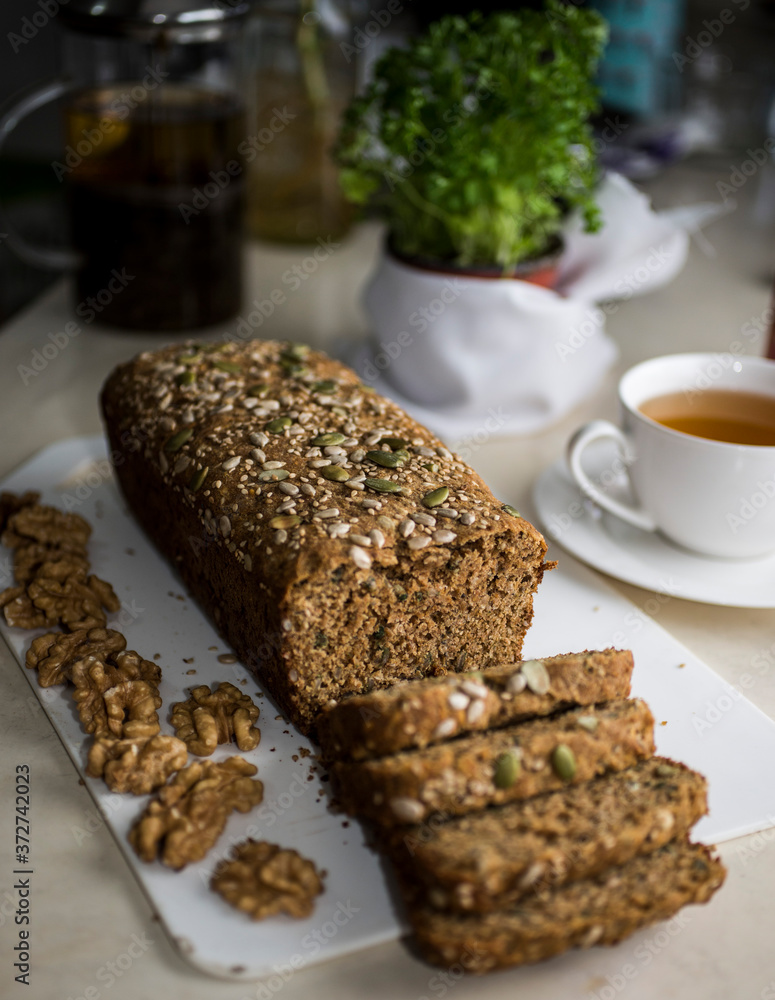 bread nutrition organic fitness healty of seeds and grains with tea bread nutrition organic fitness healty of seeds and grains with tea
