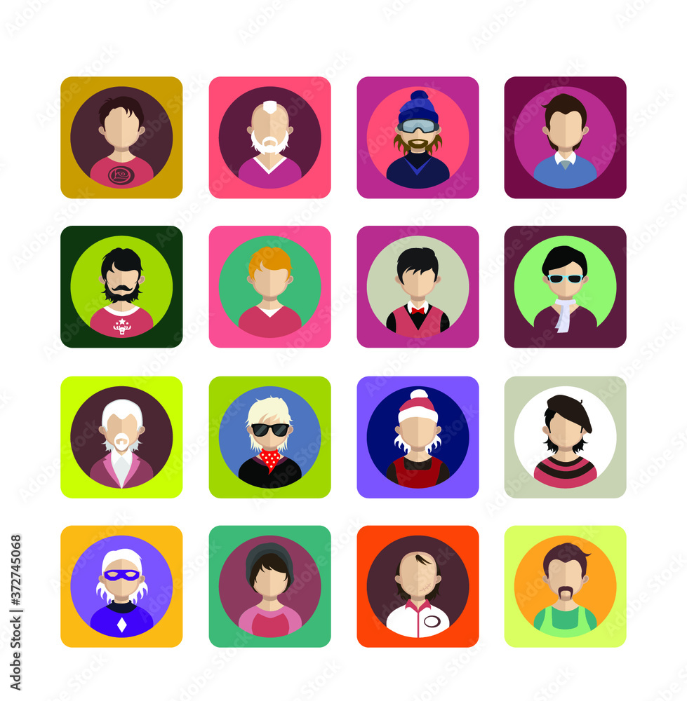 People avatars, Vector women, men avatar People avatars, Vector women, men avatar