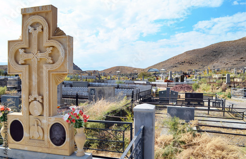 Armenia Cemetery near Khor Virap photo