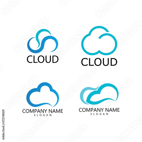 cloud logo vector