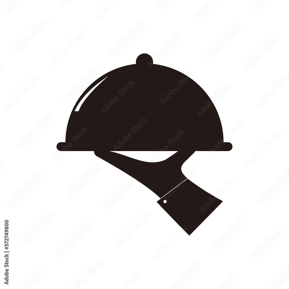 Tray of Food icon vector illustration sign Tray of Food icon vector illustration sign