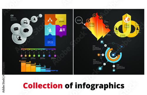Infographic vector elements for business illustration
