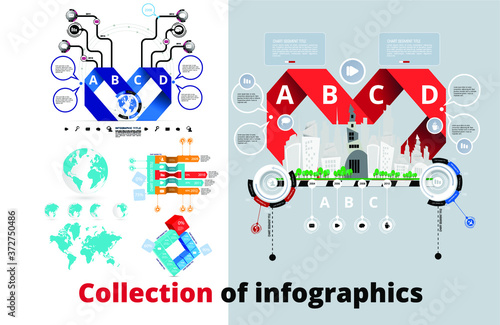 Infographic vector elements for business illustration