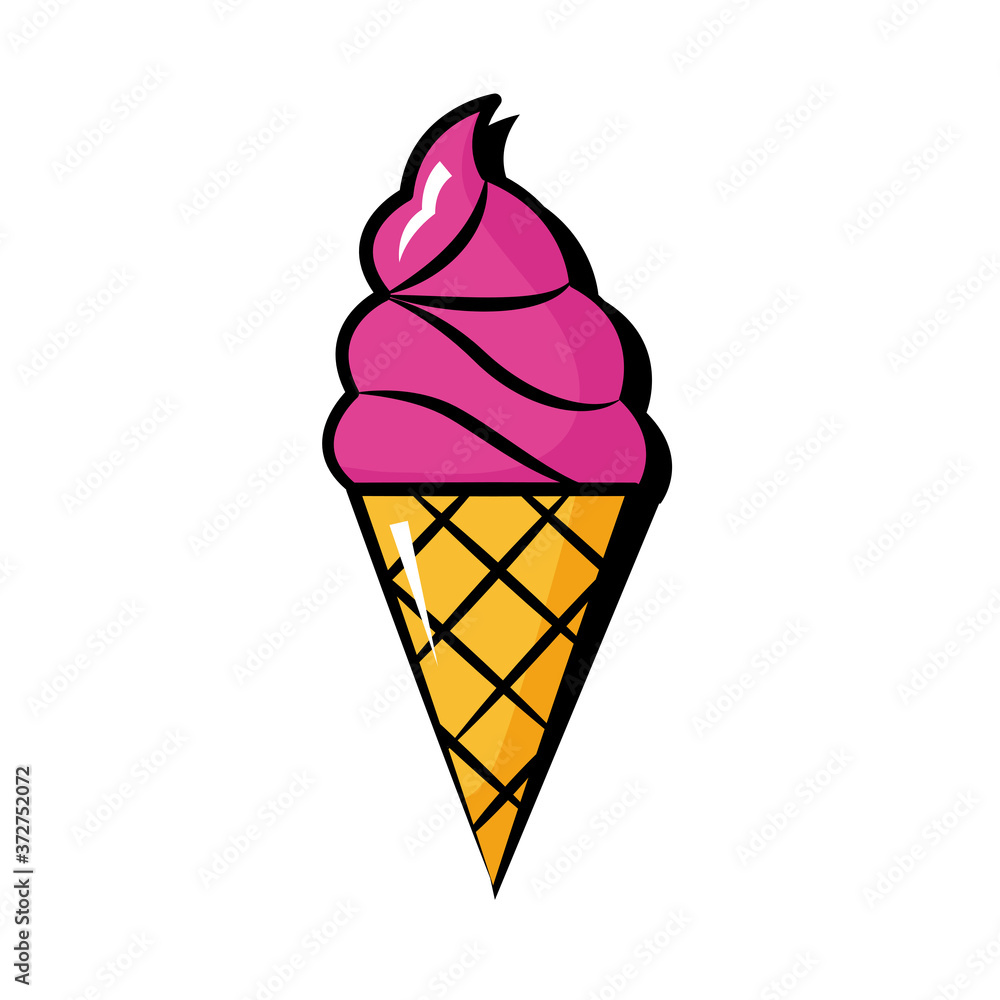 ice cream pop art flat style ice cream pop art flat style