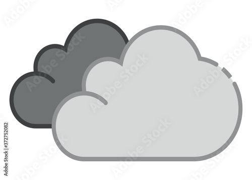 cloudy icon - From forecast, Climate and Meteorology icons, widget icons
