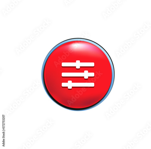 Set di icone audio, bottone rosso. sound icon set. Video icon. icone pulsante. web button icon. Suono, audio. Media icona. Rosso, bottone icona youtube. equalizzatore. Social icon set. Social media  