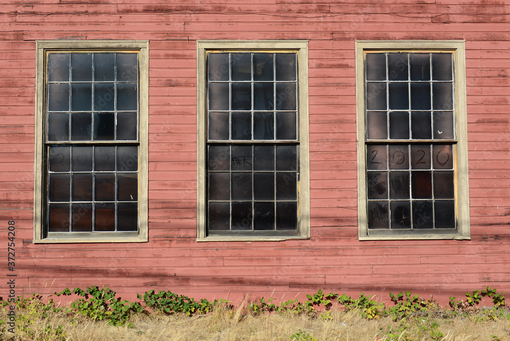 Old warehouse windows