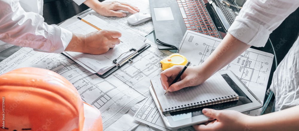 architect design working drawing sketch plans blueprints and making ...