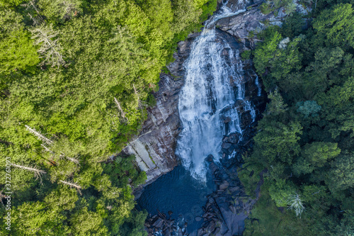 waterfall in the mountains