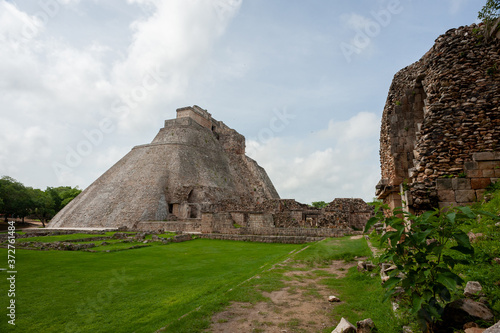 Uxmal an Mayan arqueological zone at Yucatan, Mexico. photo