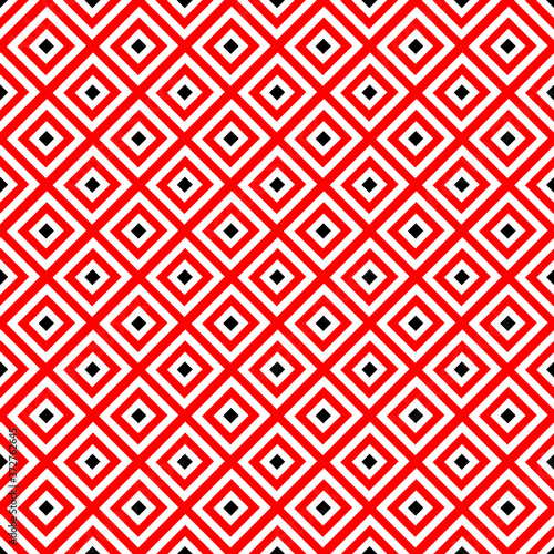 Bulgarian embroidery style red seamless pattern	
