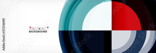 Free Download Round shapes, triangles and circles. Modern abstract background - GFXLoad