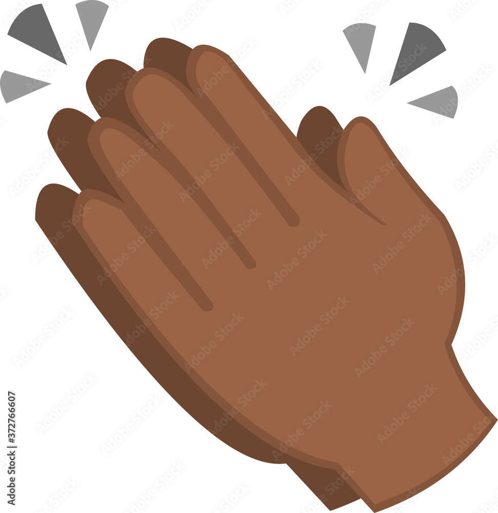 Vector emoticon illustration of clapping hands Vector emoticon illustration of clapping hands