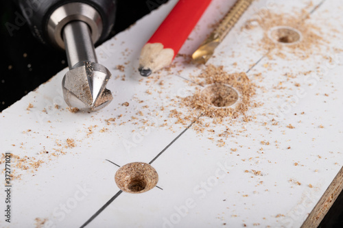 Foto Metal countersink for making holes for screws