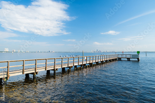 Tampa, Florida park and boat ramp overlooking Hillsborough Bay © Fotoluminate LLC