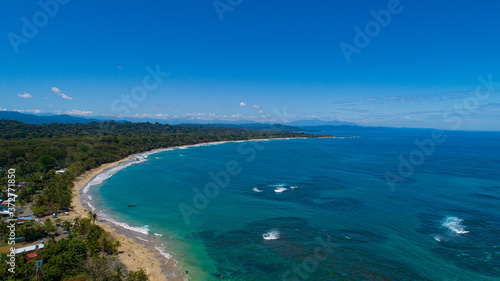 Drone Image over Manzanillo in Costa Rica at the Caribbean © cris