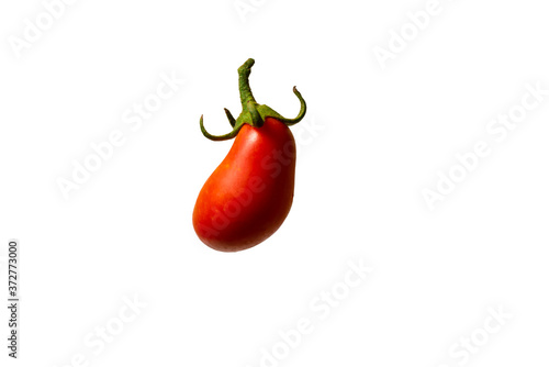 Isolated fresh tomato on white background