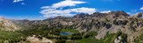 Aerial view of the beautiful Dollar Lakes and landscape