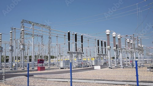 High-voltage substation operation in clear weather