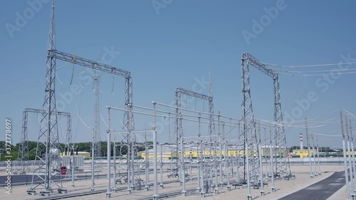 High-voltage substation operation in clear weather