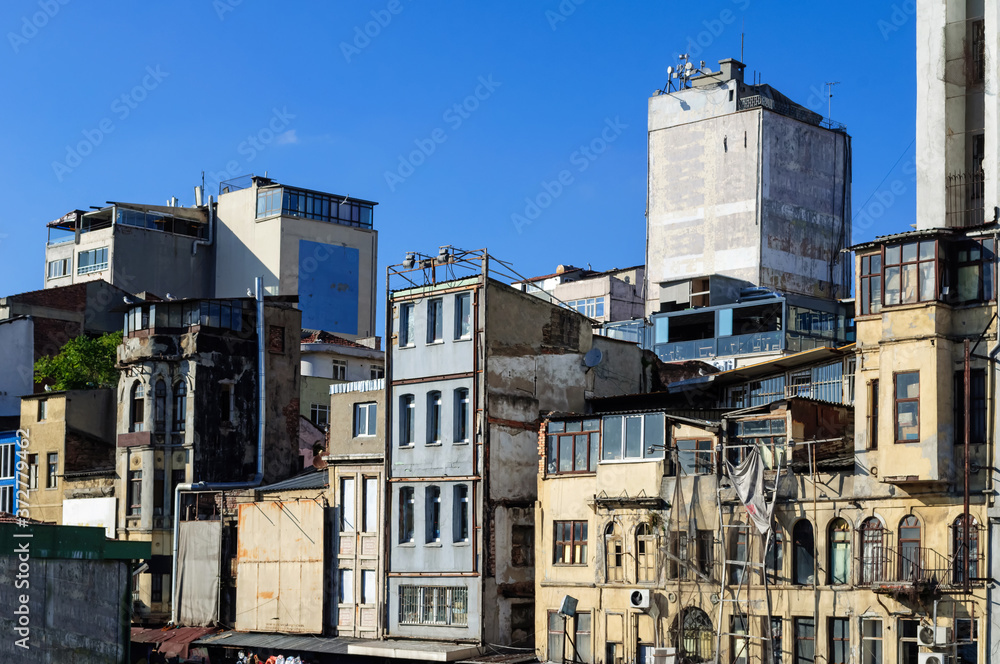 Old houses in the center of Istanbul.