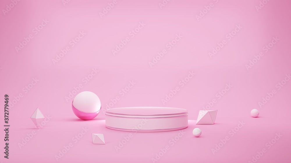 Luxury abstract background for product presentation, podium display, minimal geometric pink color pastel scene, 3d rendering. Luxury abstract background for product presentation, podium display, minimal geometric pink color pastel scene, 3d rendering.