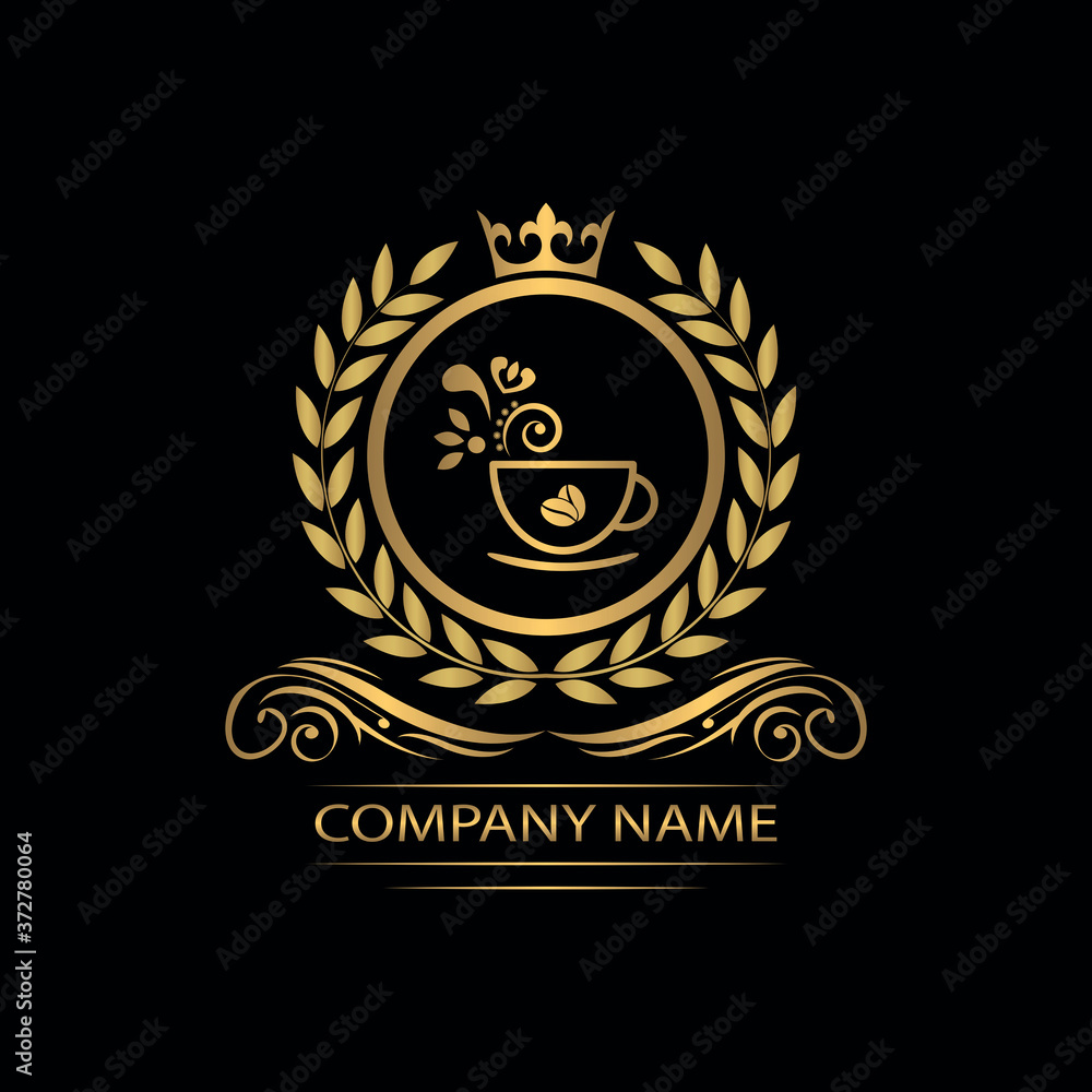 coffee logo template caffeine luxury royal vector company decorative emblem with crown
coffee logo template caffeine luxury royal vector company decorative emblem with crown