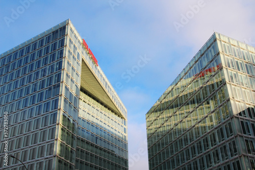 The headquarter building of German newspaper Der Spiegel