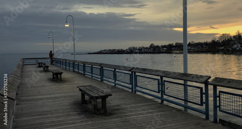 pier at sunset