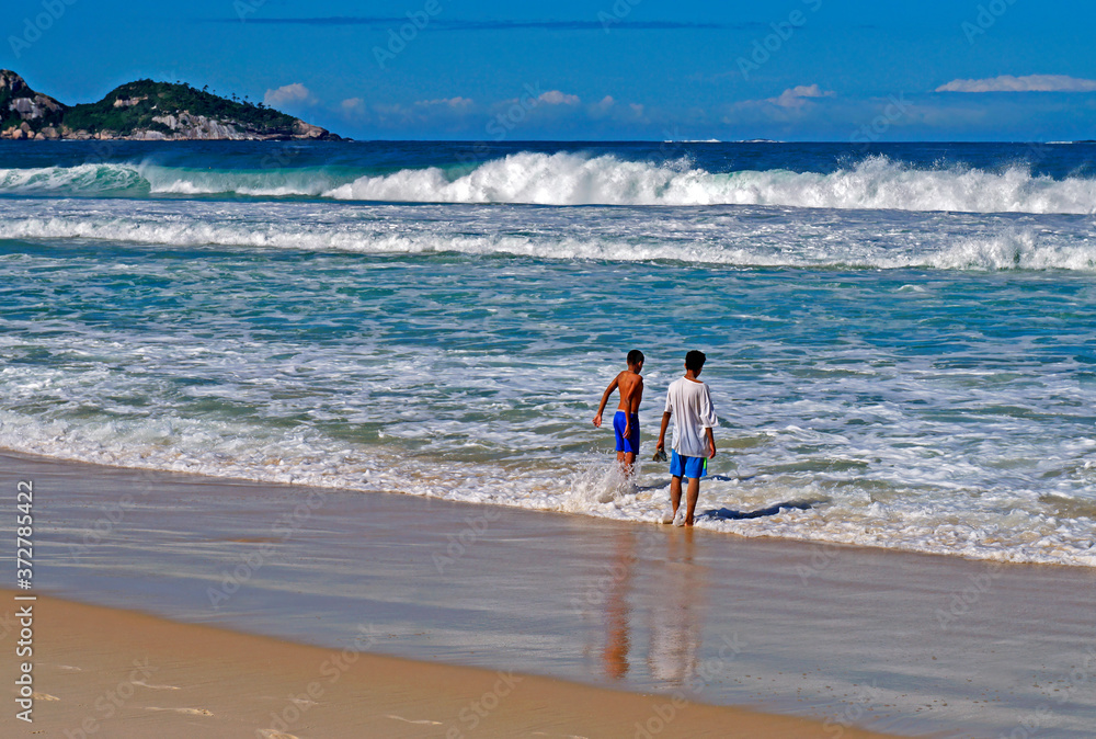 Boys at the beach, Barra da Tijuca, Rio