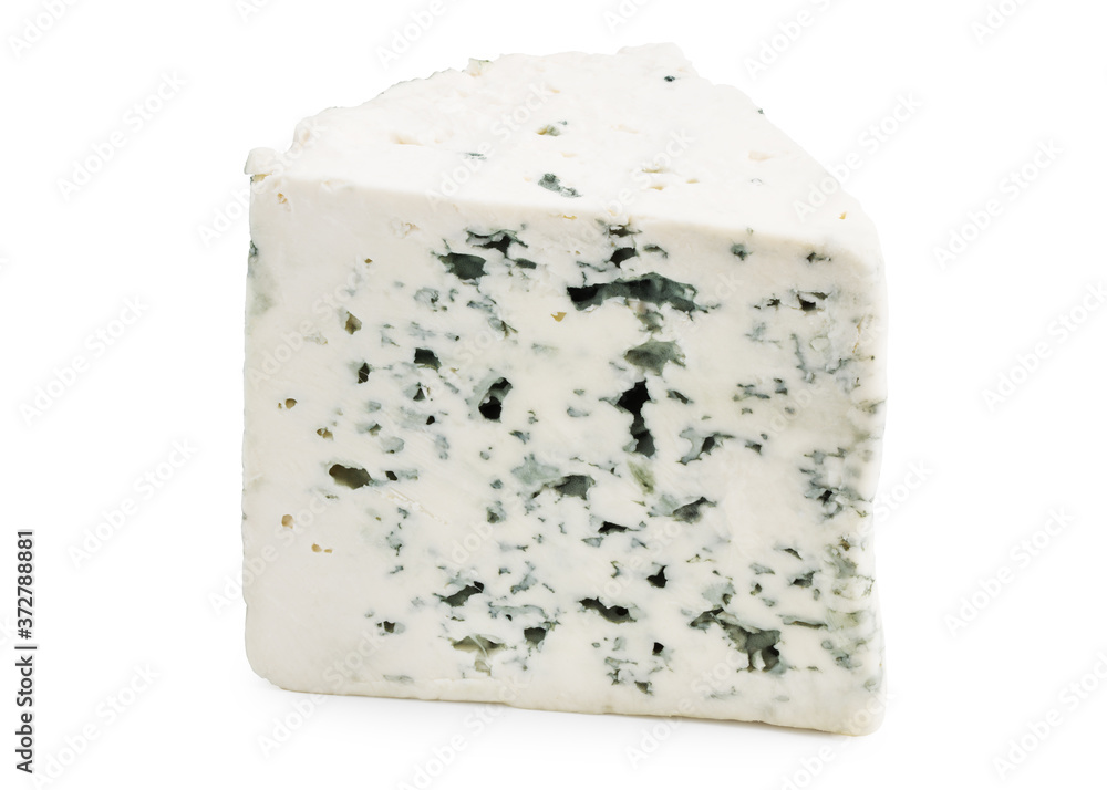 blue cheese isolated on a white background