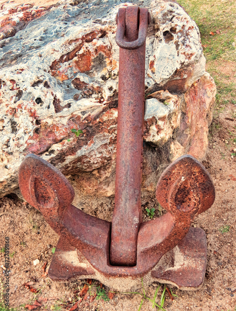 old rusty anchor