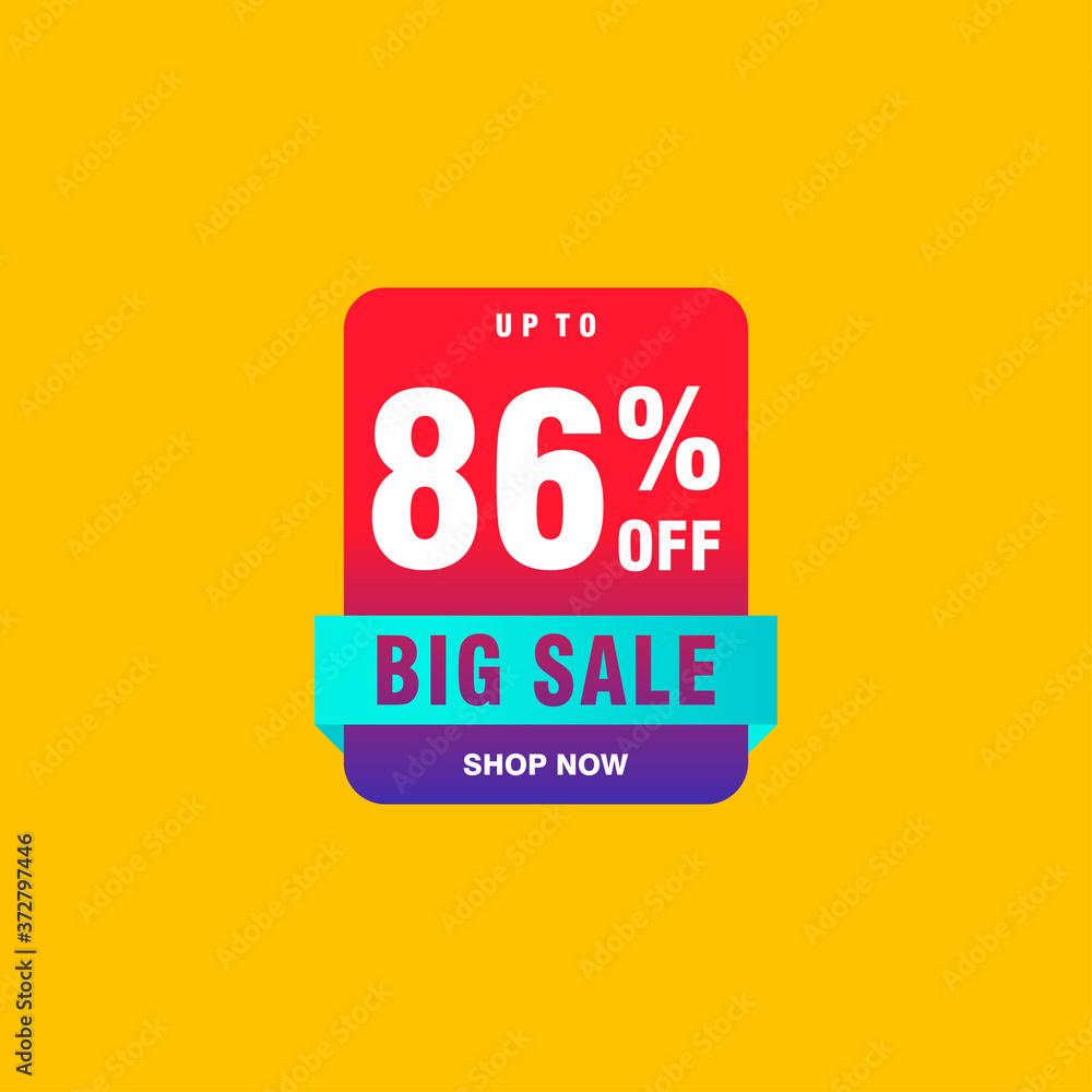 86 discount, Sales Vector badges for Labels, , Stickers, Banners, Tags, Web Stickers, New offer. Discount origami sign banner 86 discount, Sales Vector badges for Labels, , Stickers, Banners, Tags, Web Stickers, New offer. Discount origami sign banner