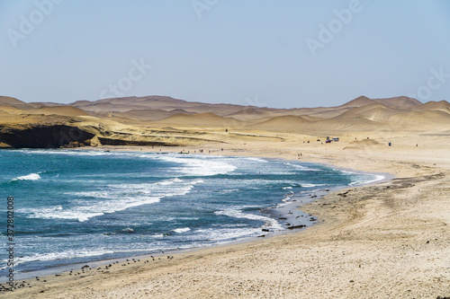 Beach in the Ica Desert of Peru