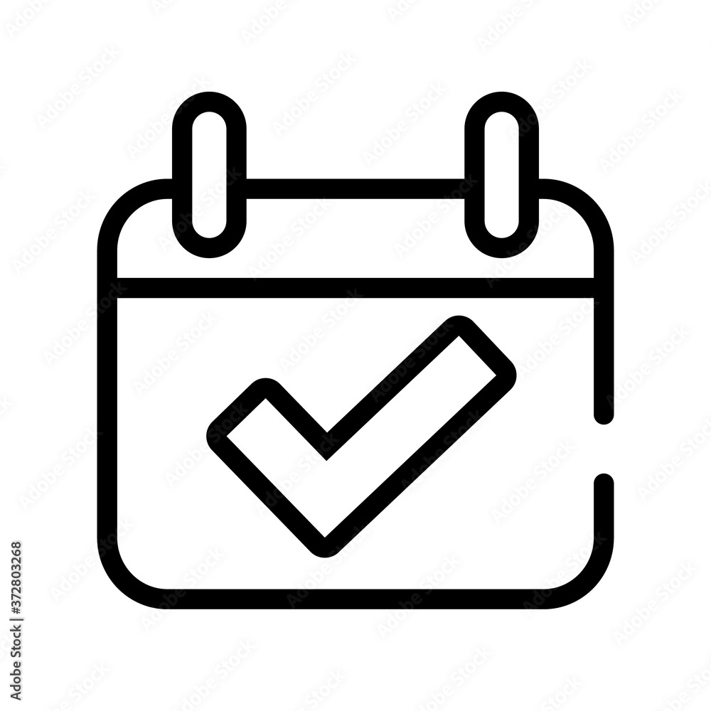 calendar reminder with like symbol line style icon calendar reminder with like symbol line style icon