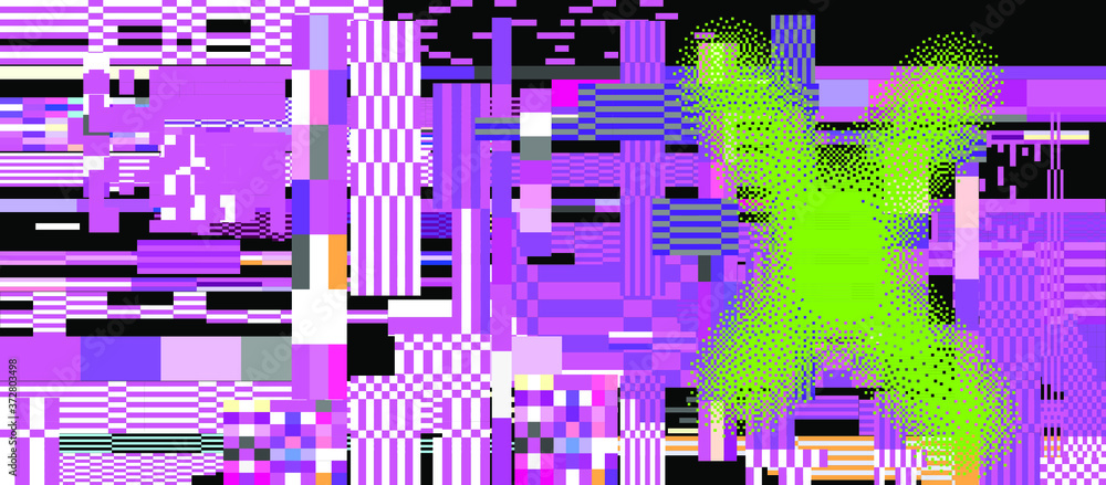 Abstract pixelated background with flickers and datamoshing effect. Vaporwave and cyberpunk style aesthetics. Abstract pixelated background with flickers and datamoshing effect. Vaporwave and cyberpunk style aesthetics.