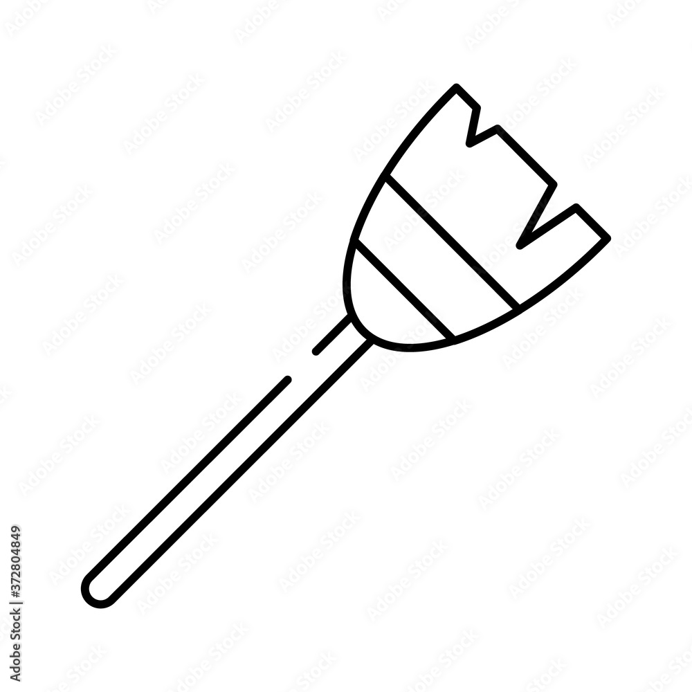 witch broom line style icon witch broom line style icon