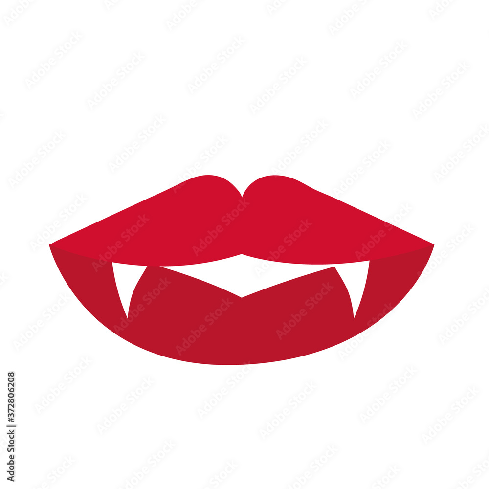 dracula mouth halloween flat style icon dracula mouth halloween flat style icon